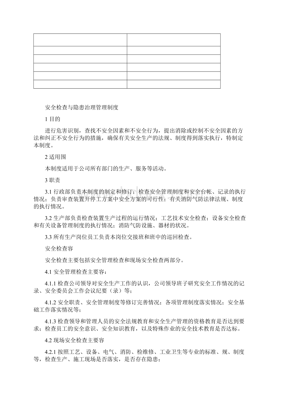 隐患排查及各种检查表.docx_第2页