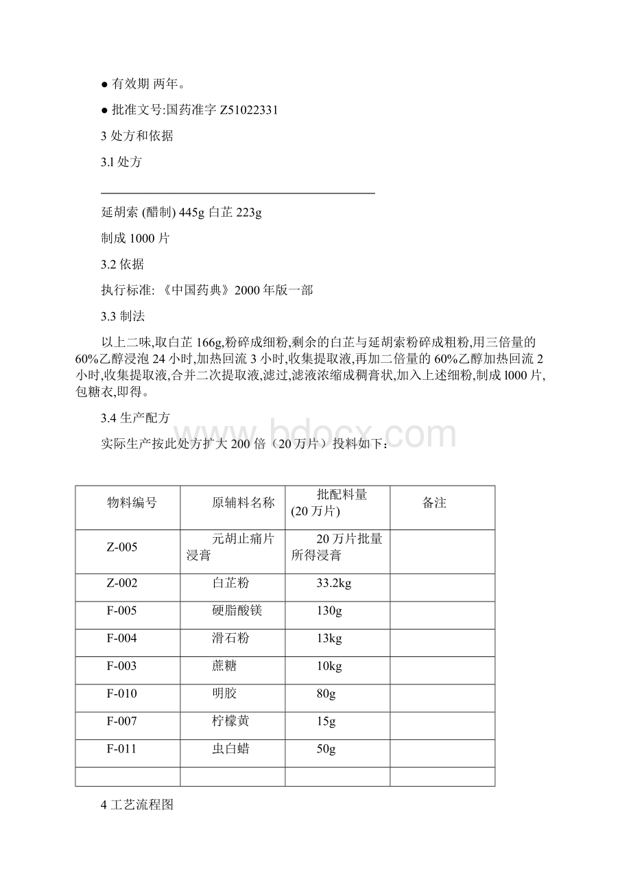 元胡止痛片制剂工艺规程.docx_第3页