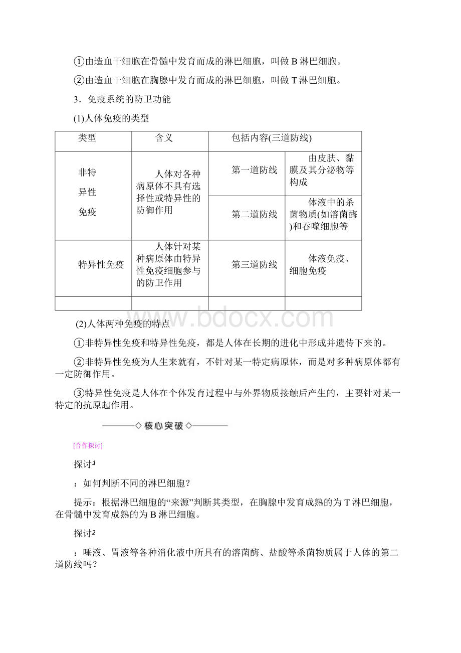 版高中生物第2章21内环境的稳态第4课时免疫调节对人体稳态的维持试题苏教版必修3Word格式.docx_第2页