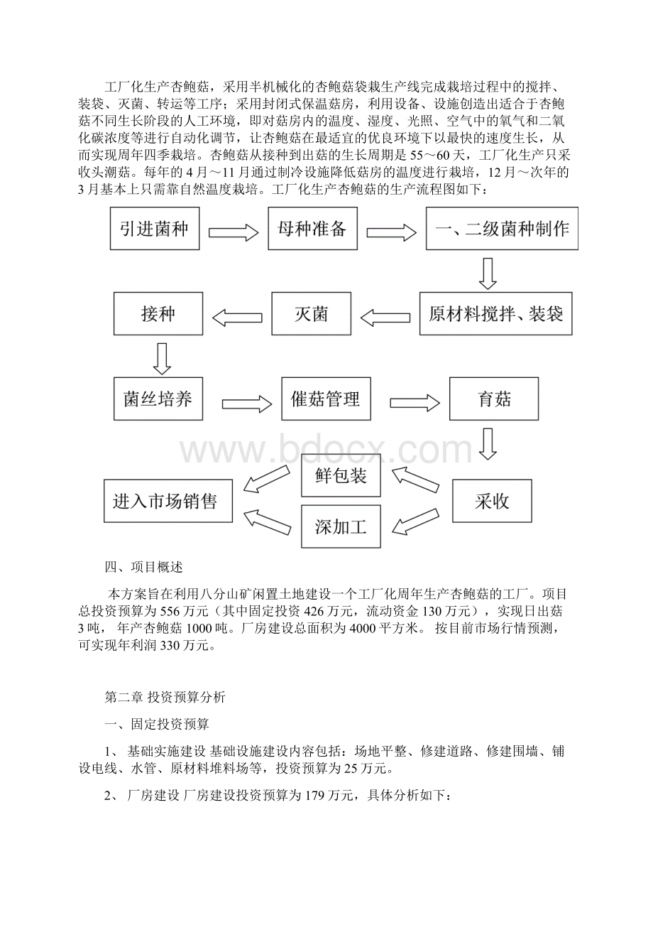 大型杏鲍菇工厂化生产营销项目可行性方案.docx_第2页