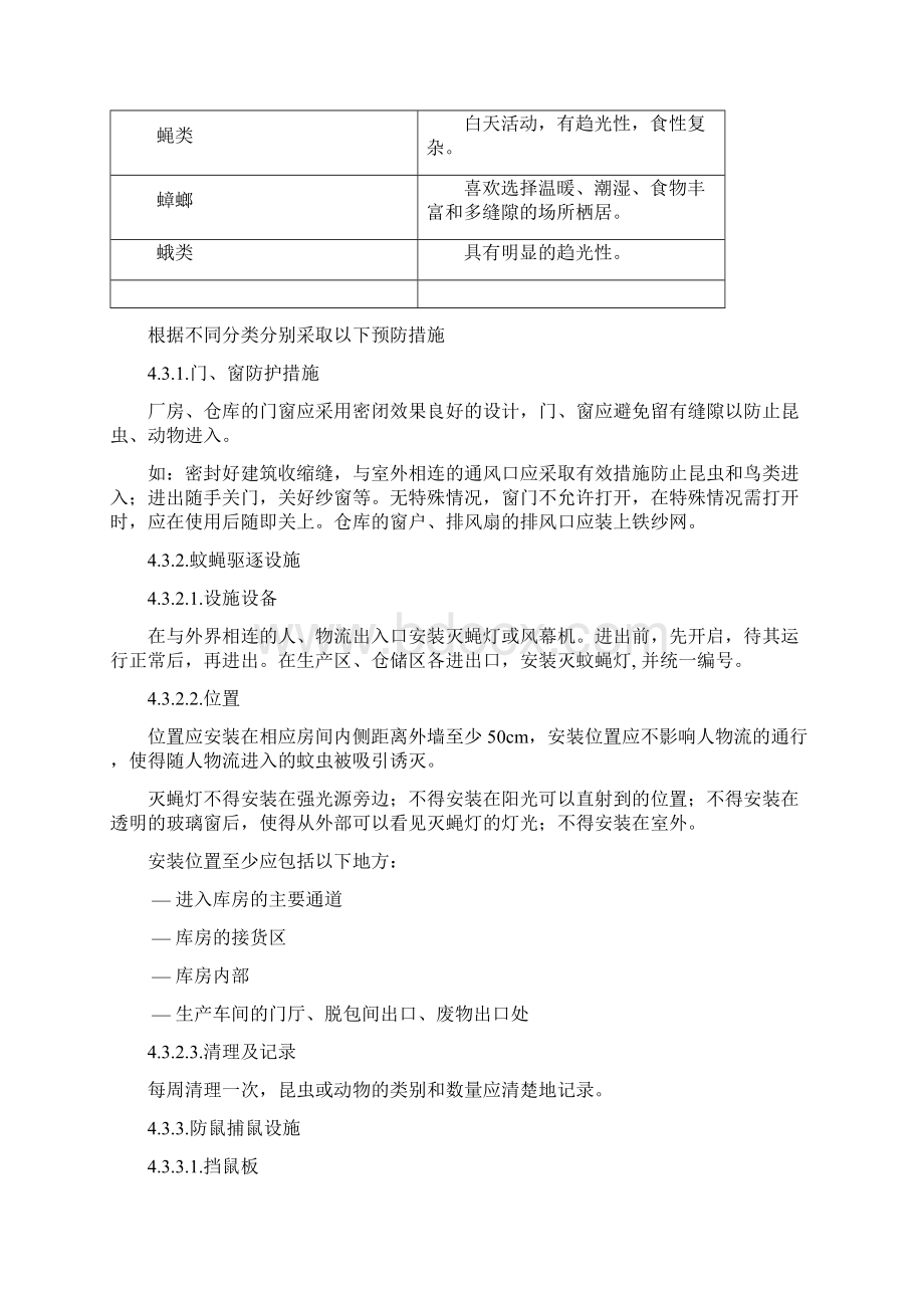 SMP10042厂区防虫防鼠管理规程1Word格式文档下载.docx_第2页