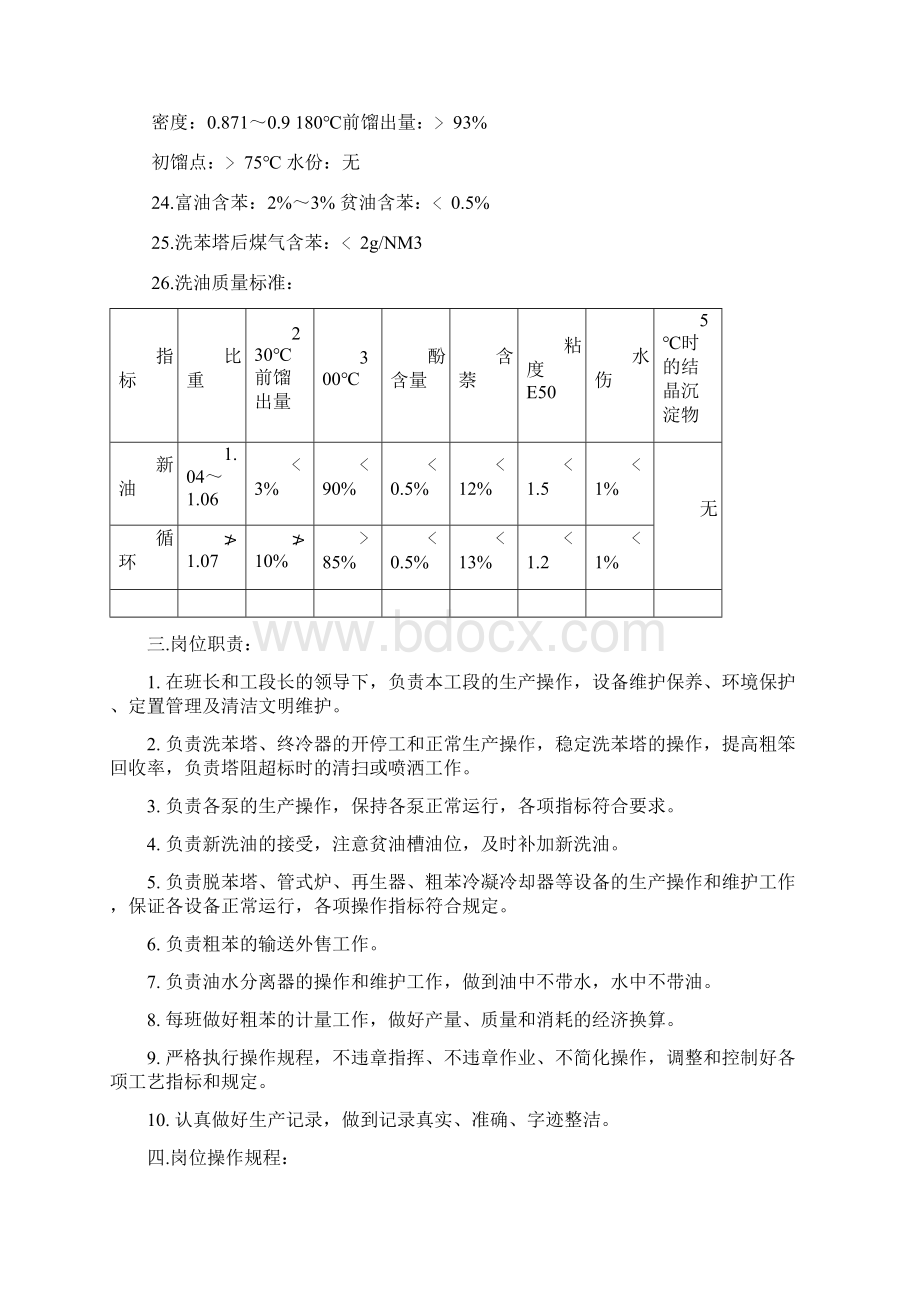 洗脱苯工段工艺的技术操作规程.docx_第3页