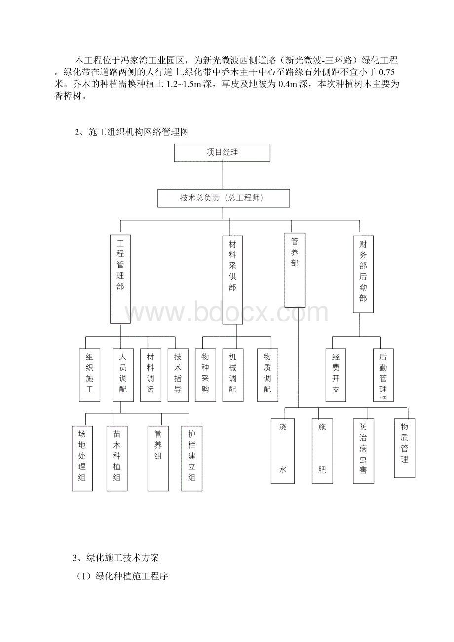 某市政道路绿化工程施工组织设计.docx_第2页