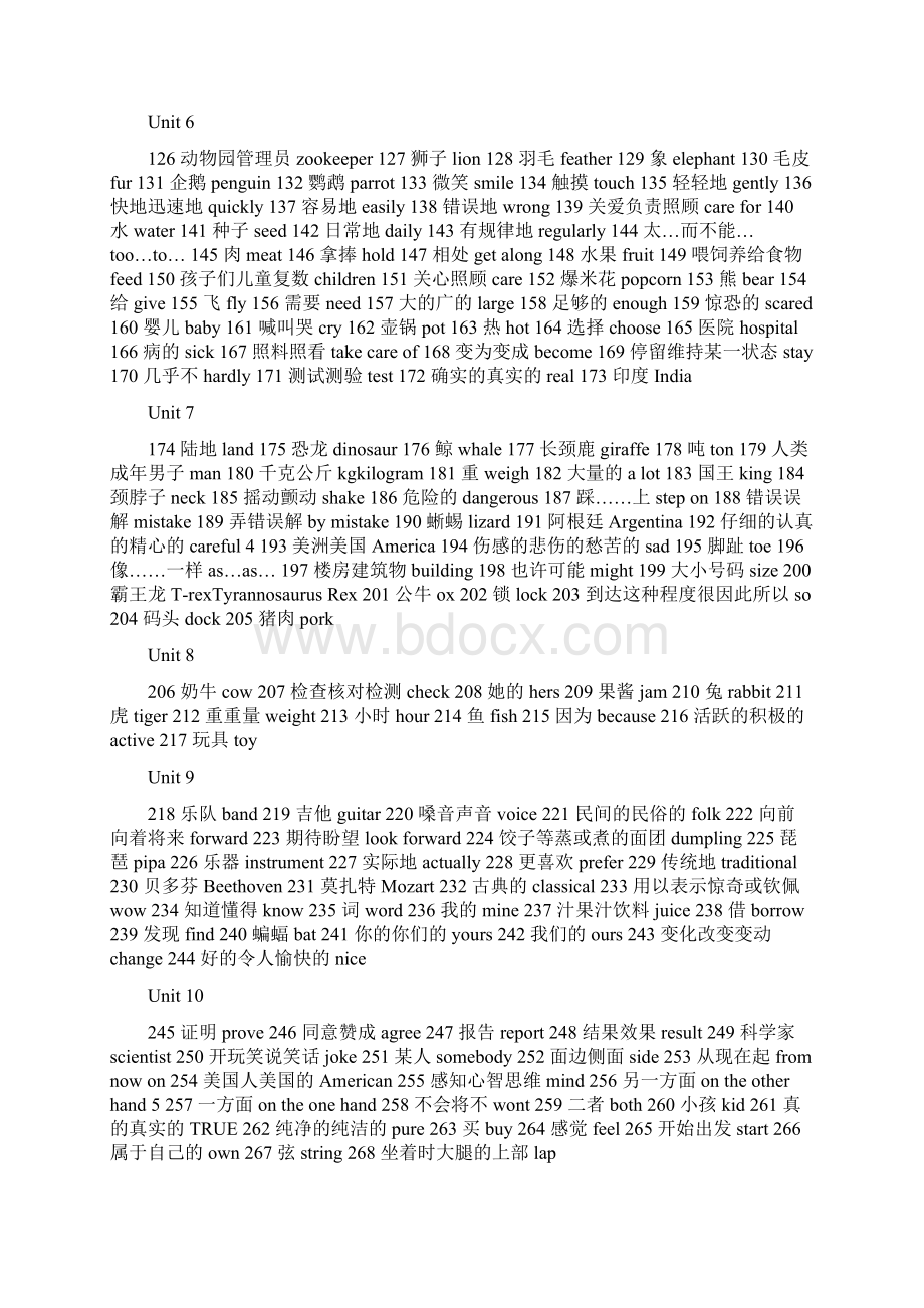 小学六年级下册英语单词表Word下载.docx_第2页