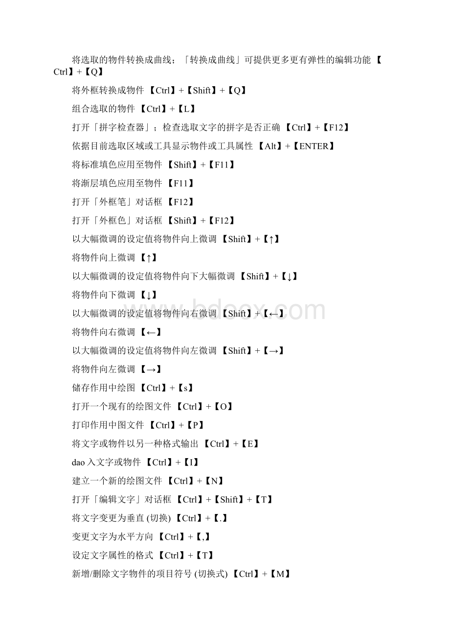 CORELDRAWpHOTOsHOP快捷键.docx_第3页
