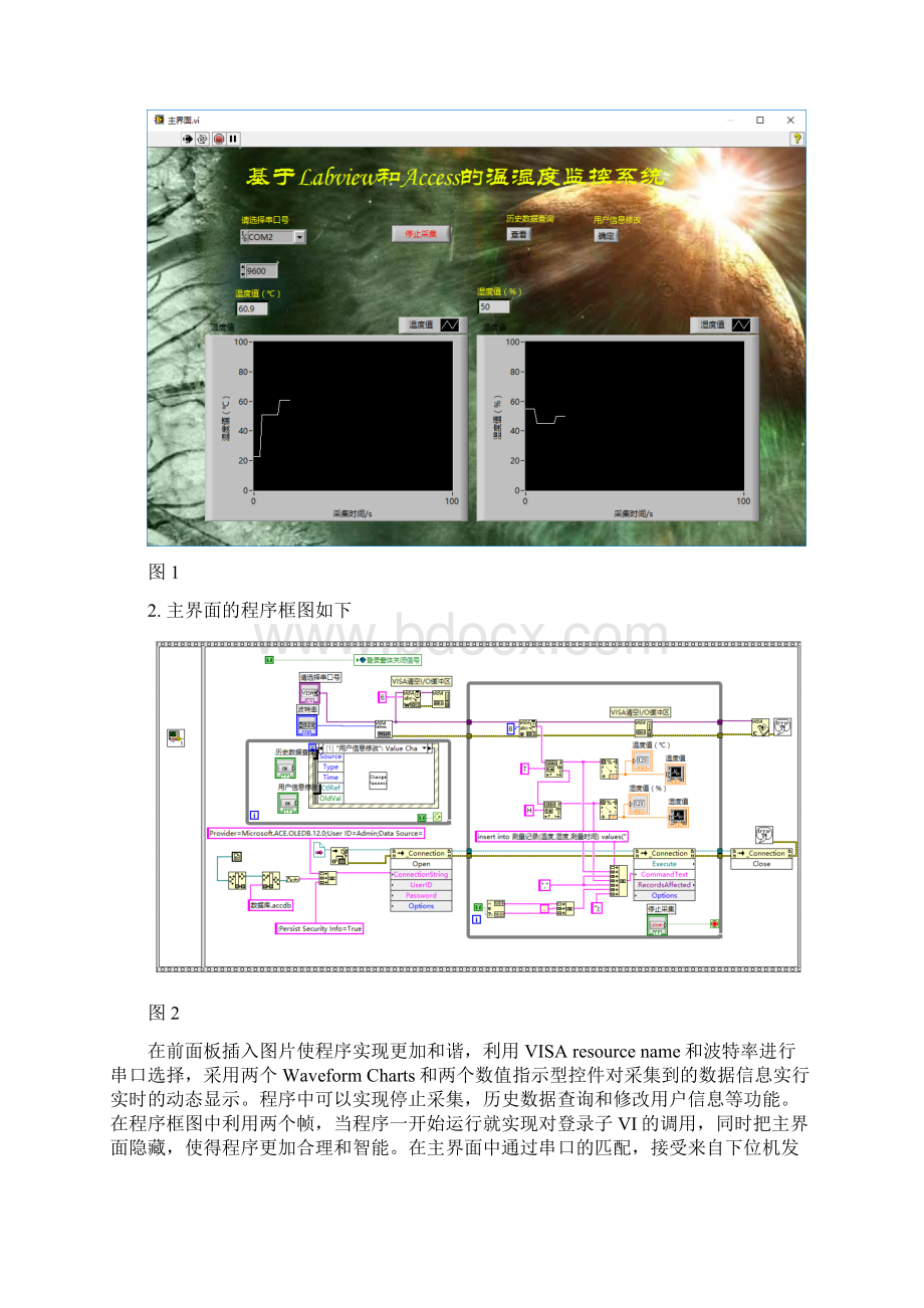 基于LabVIEW和Access的温湿度监测系统上位机程序设计Word下载.docx_第2页