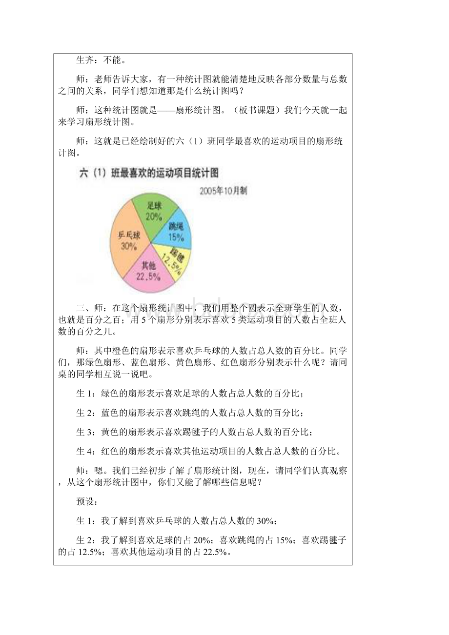 新审定人教版六年级上册数学教案第七第八单元附部分教学反思Word文件下载.docx_第3页