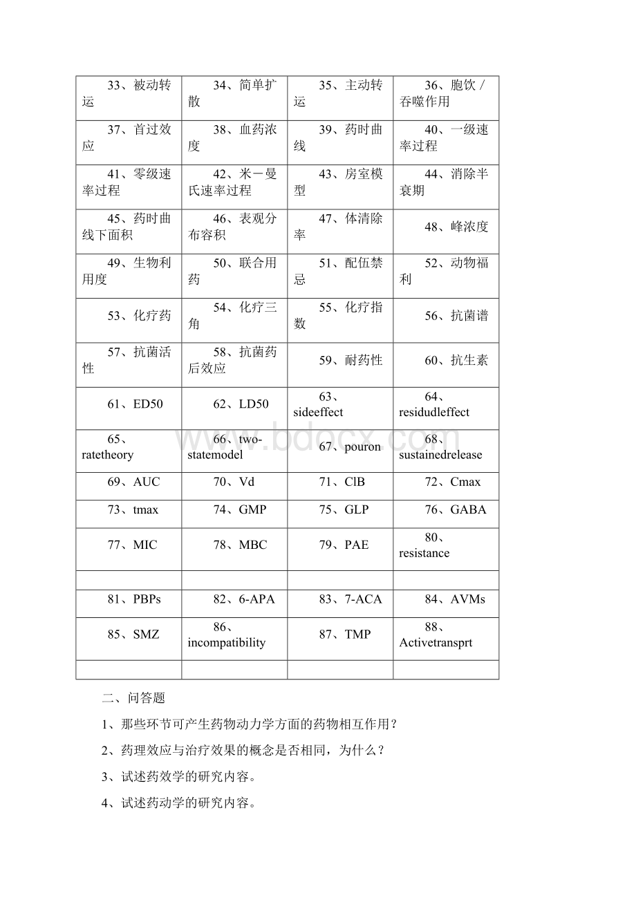 医疗药品兽医药理学Word格式.docx_第2页