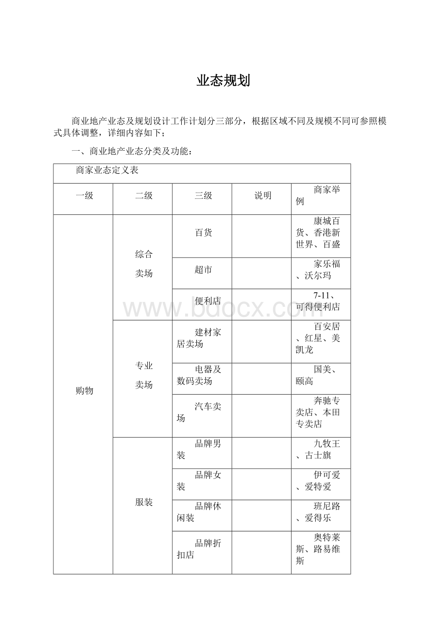 业态规划文档格式.docx