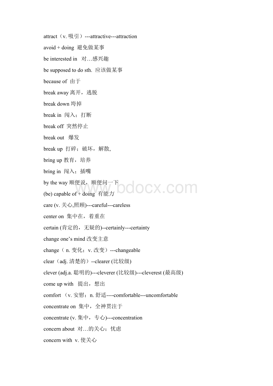 大学英语B级应用能力考试常考词汇与句型Word文件下载.docx_第2页