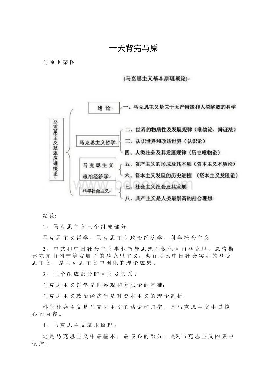 一天背完马原Word文件下载.docx