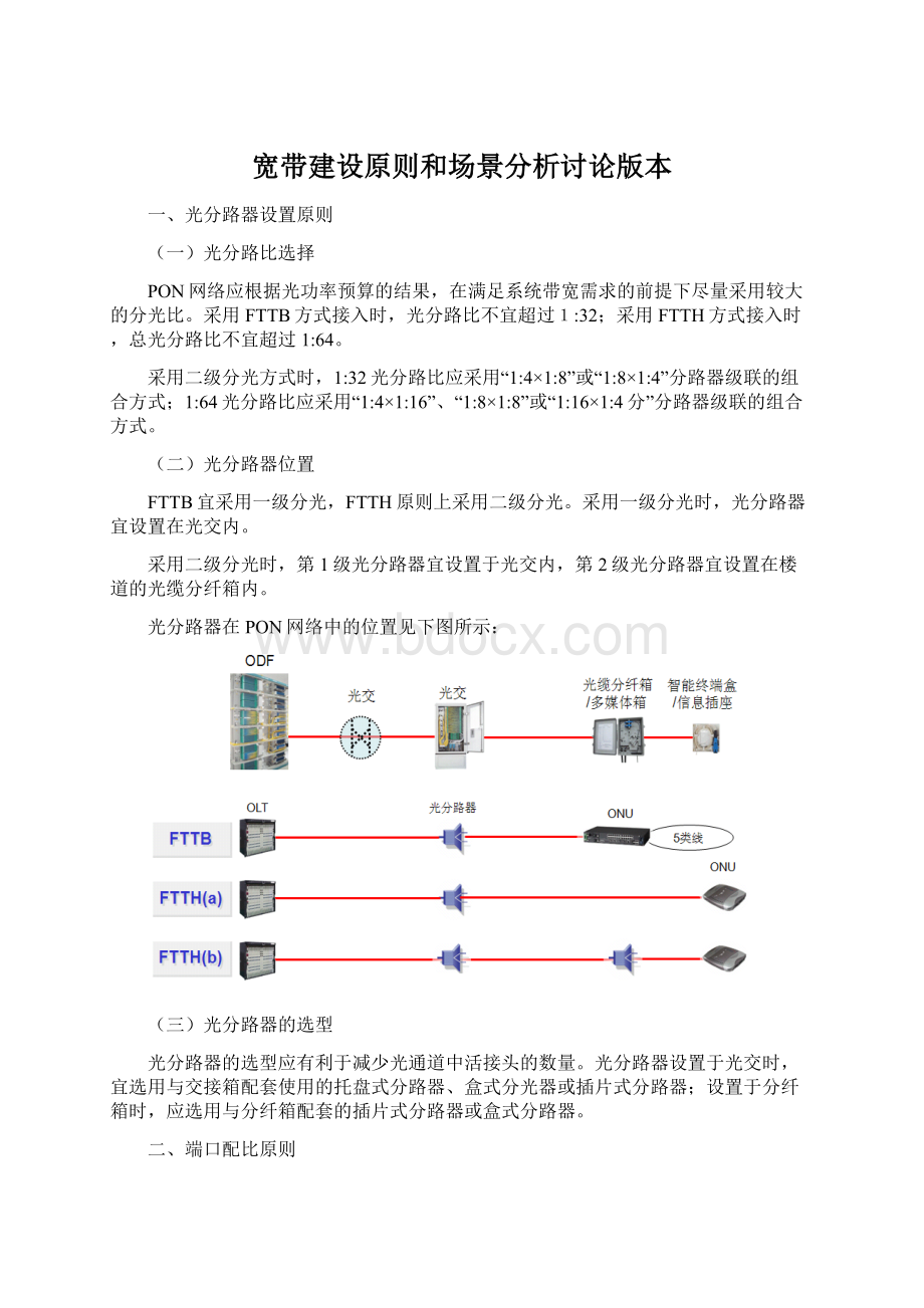 宽带建设原则和场景分析讨论版本Word下载.docx