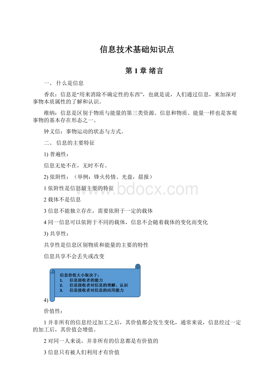 信息技术基础知识点Word文档格式.docx_第1页