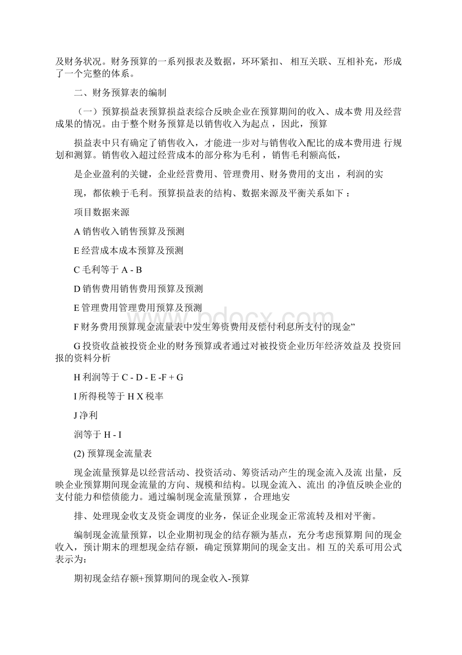 如何做财务预算表编制Word格式.docx_第2页