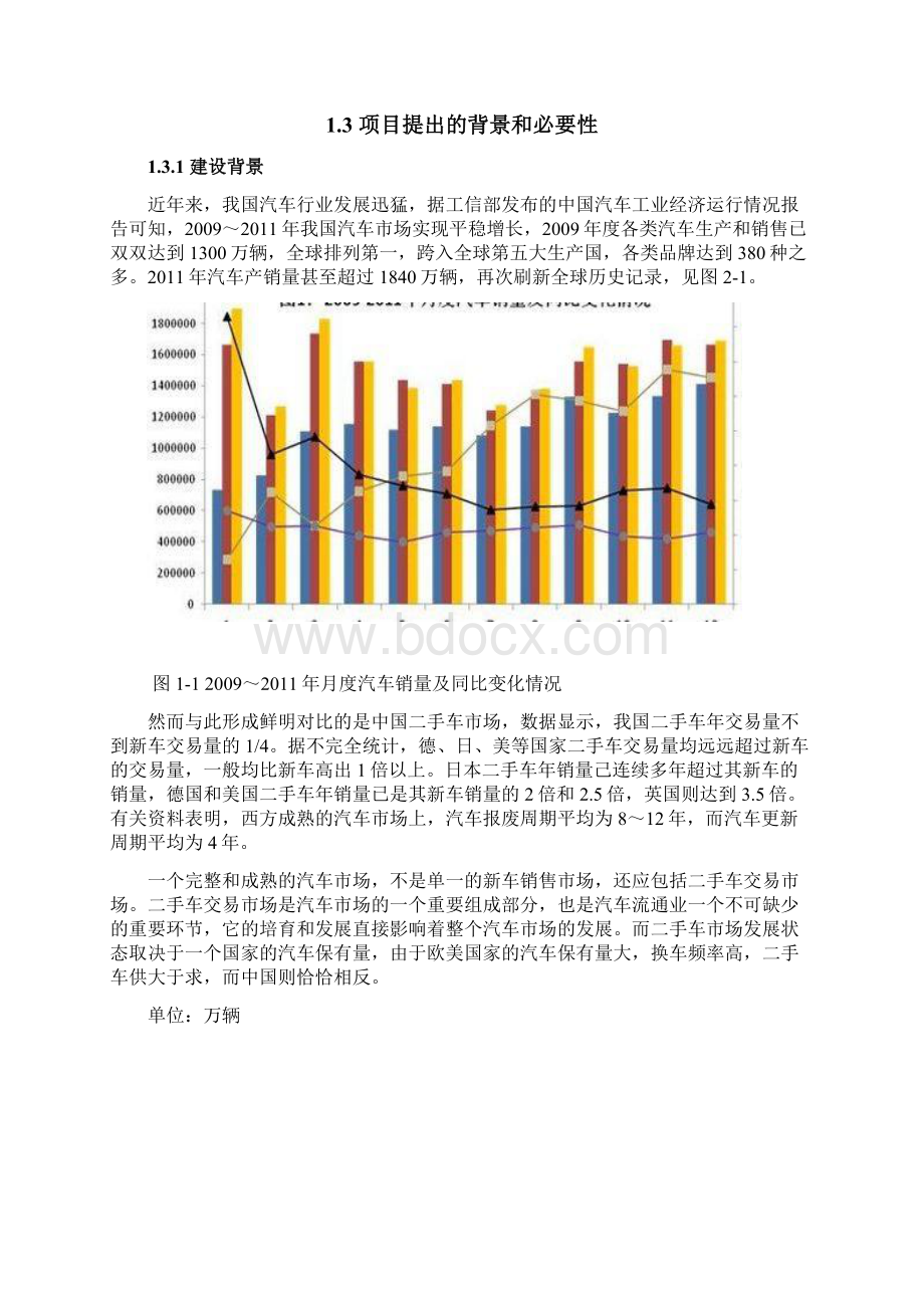 二手车交易市场项目建设可研报告Word文档下载推荐.docx_第3页