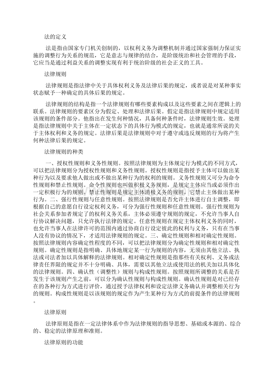 同等学力考试法学综合复习精要法理篇Word下载.docx_第2页