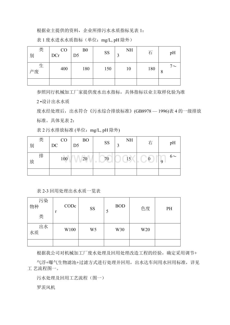 机械厂含油废水处理方案书Word下载.docx_第2页