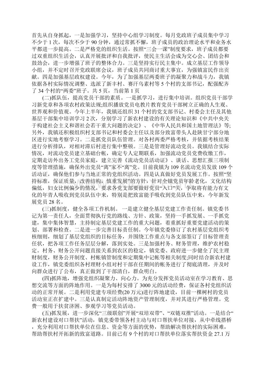 党建工作报告范文Word文档格式.docx_第2页