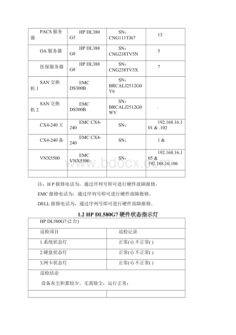 服务器存储数据库巡检.docx_第3页