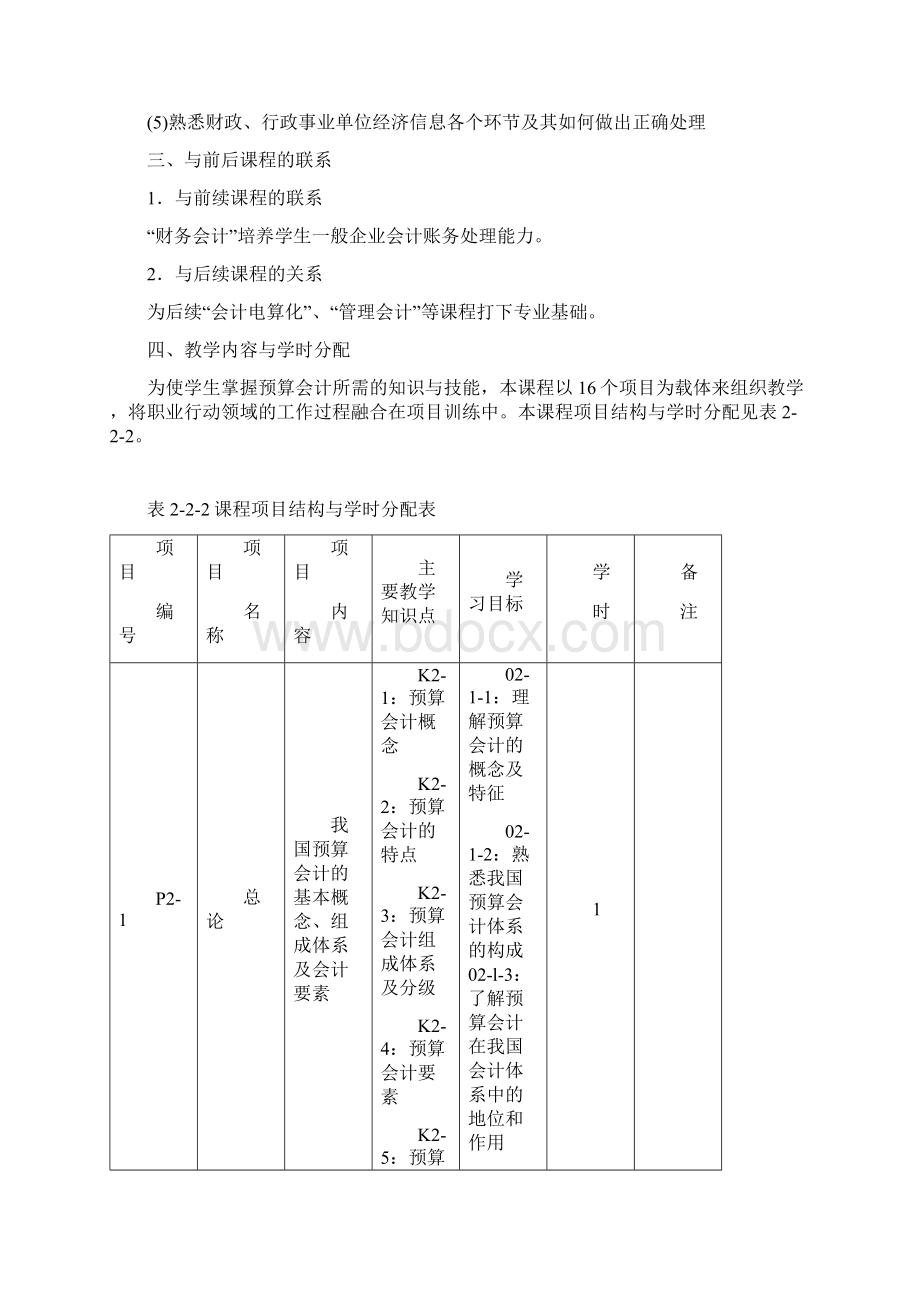 预算会计课程标准解析.docx_第2页