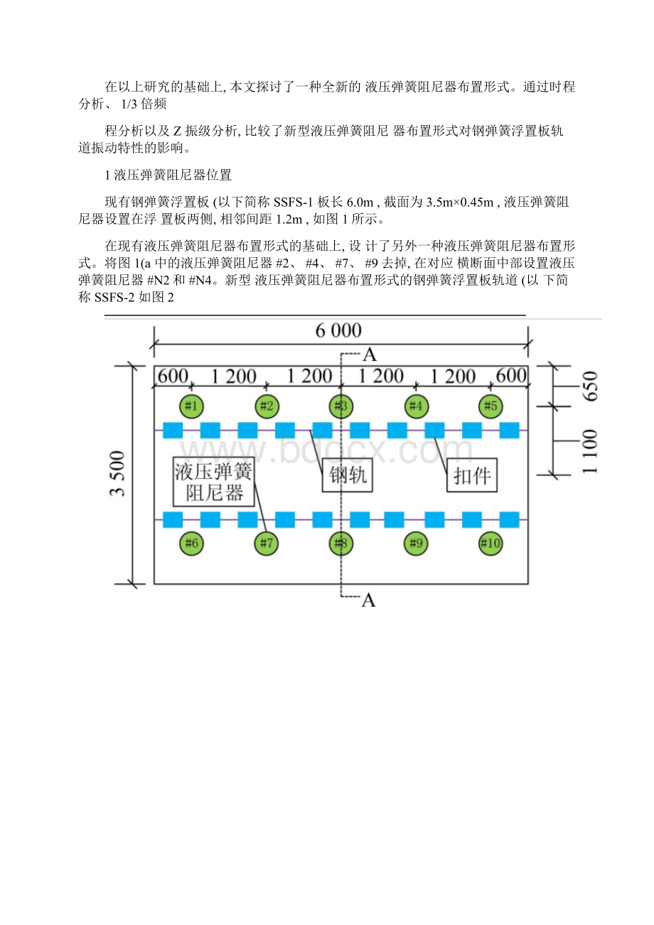 支撑形式对钢弹簧浮置板轨道减振性能的影响论文图文Word格式文档下载.docx_第3页