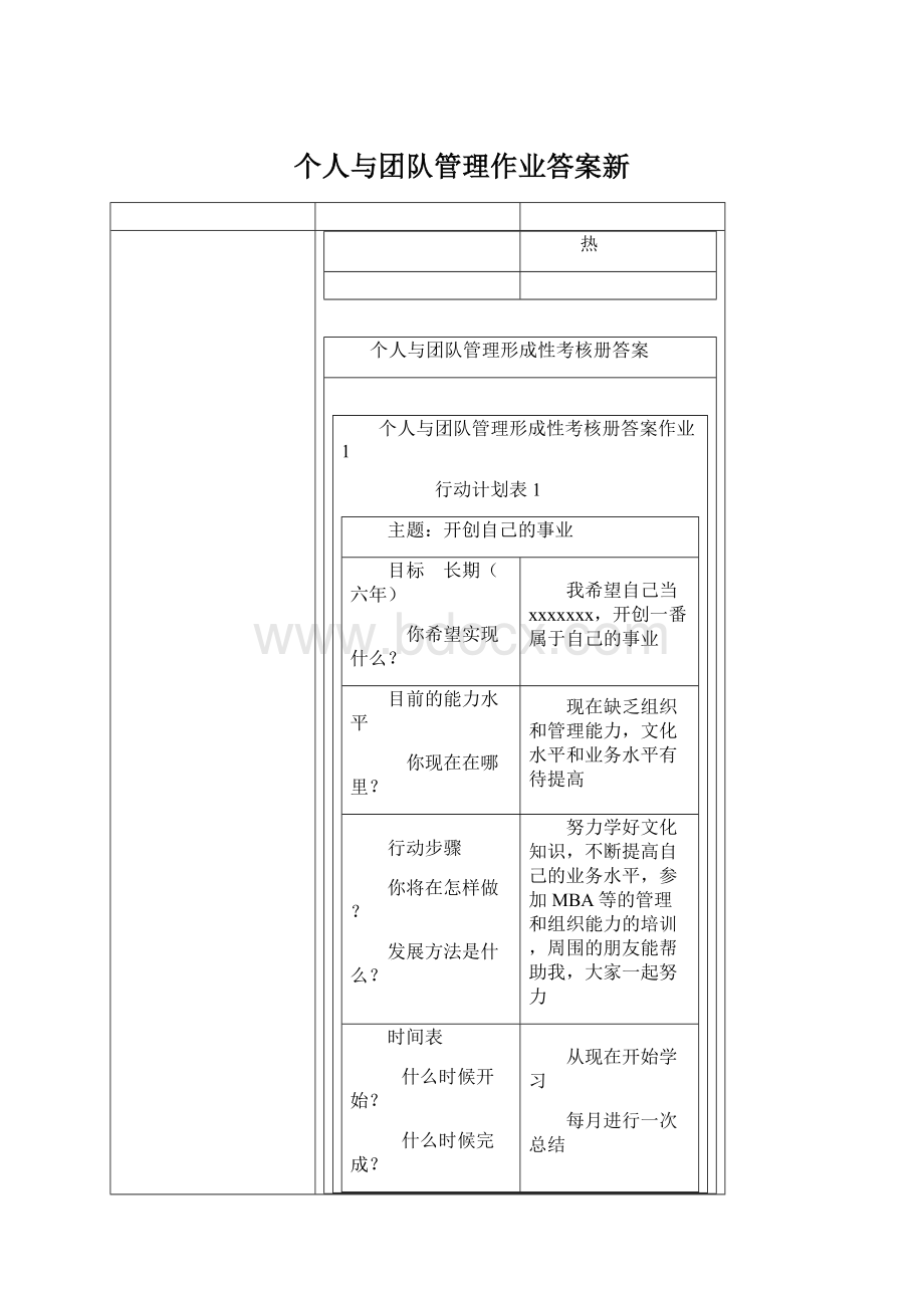 个人与团队管理作业答案新.docx