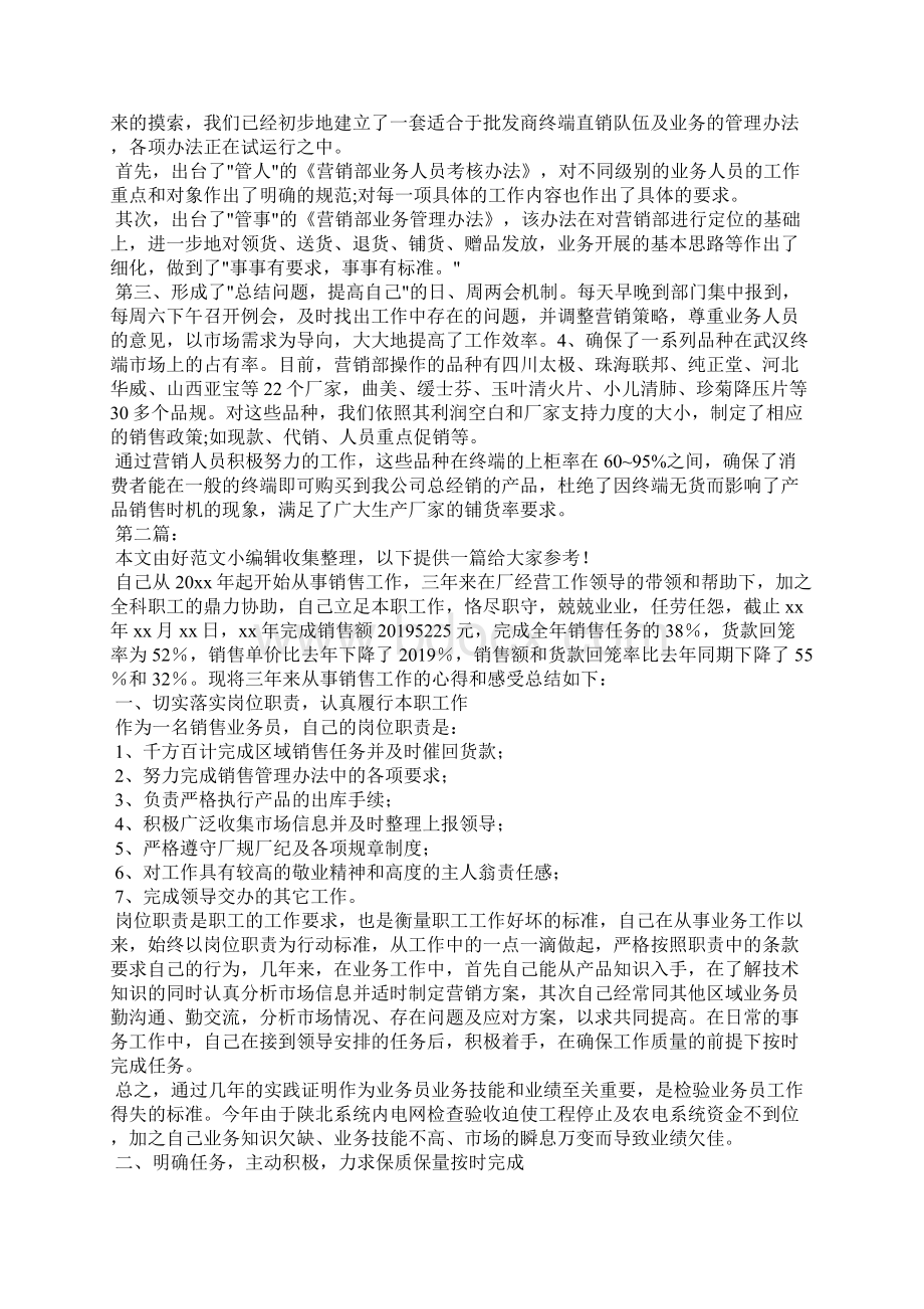 销售业务员个人工作总结.docx_第2页