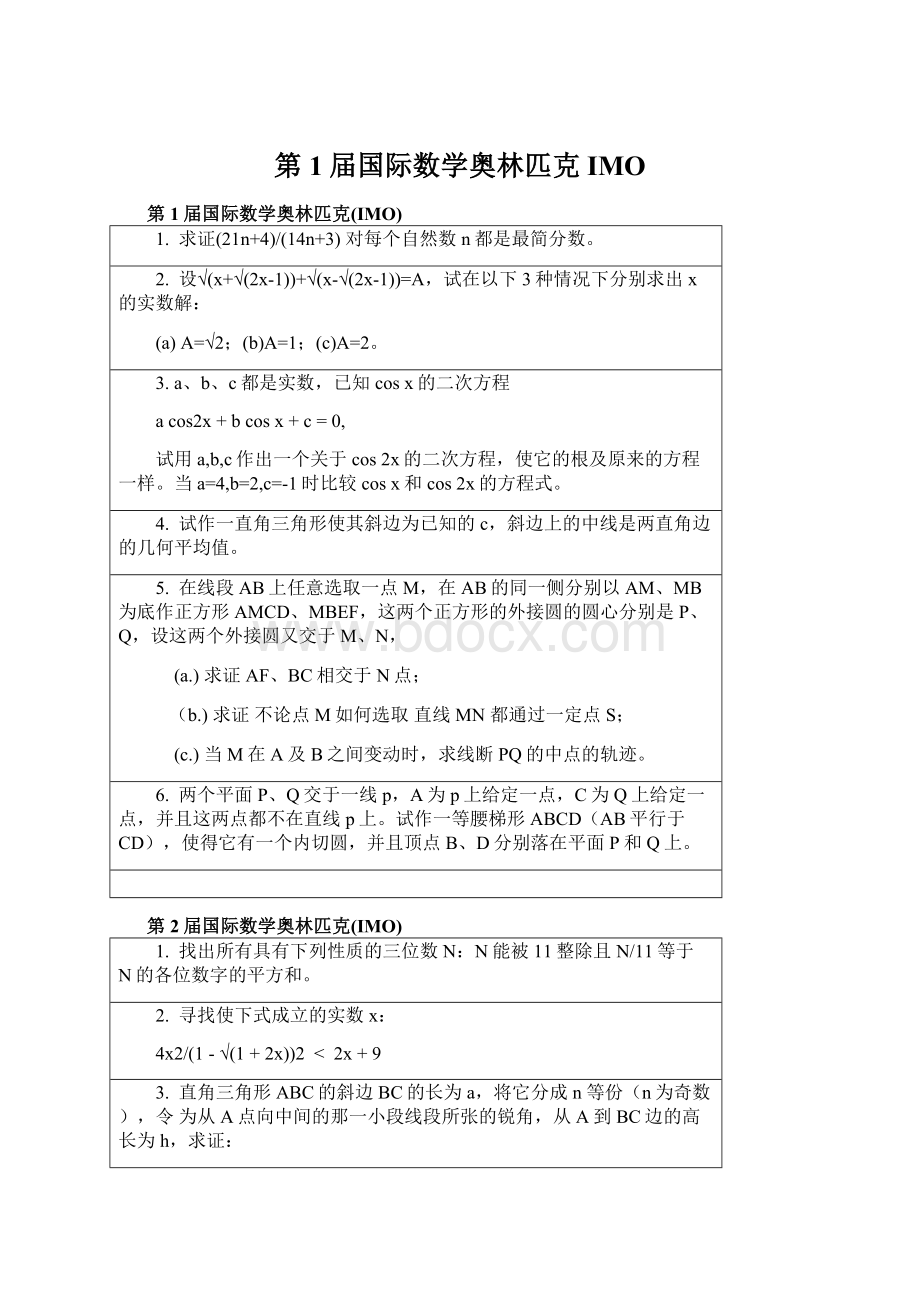 第1届国际数学奥林匹克IMO.docx_第1页