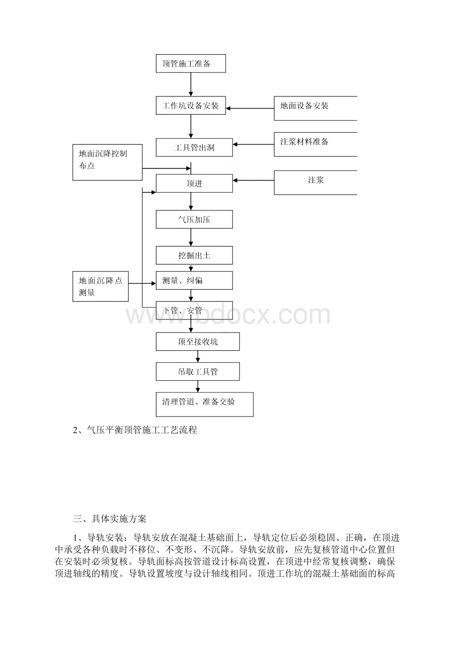 DN1800气压平衡顶管施工方案Word文档下载推荐.docx_第3页