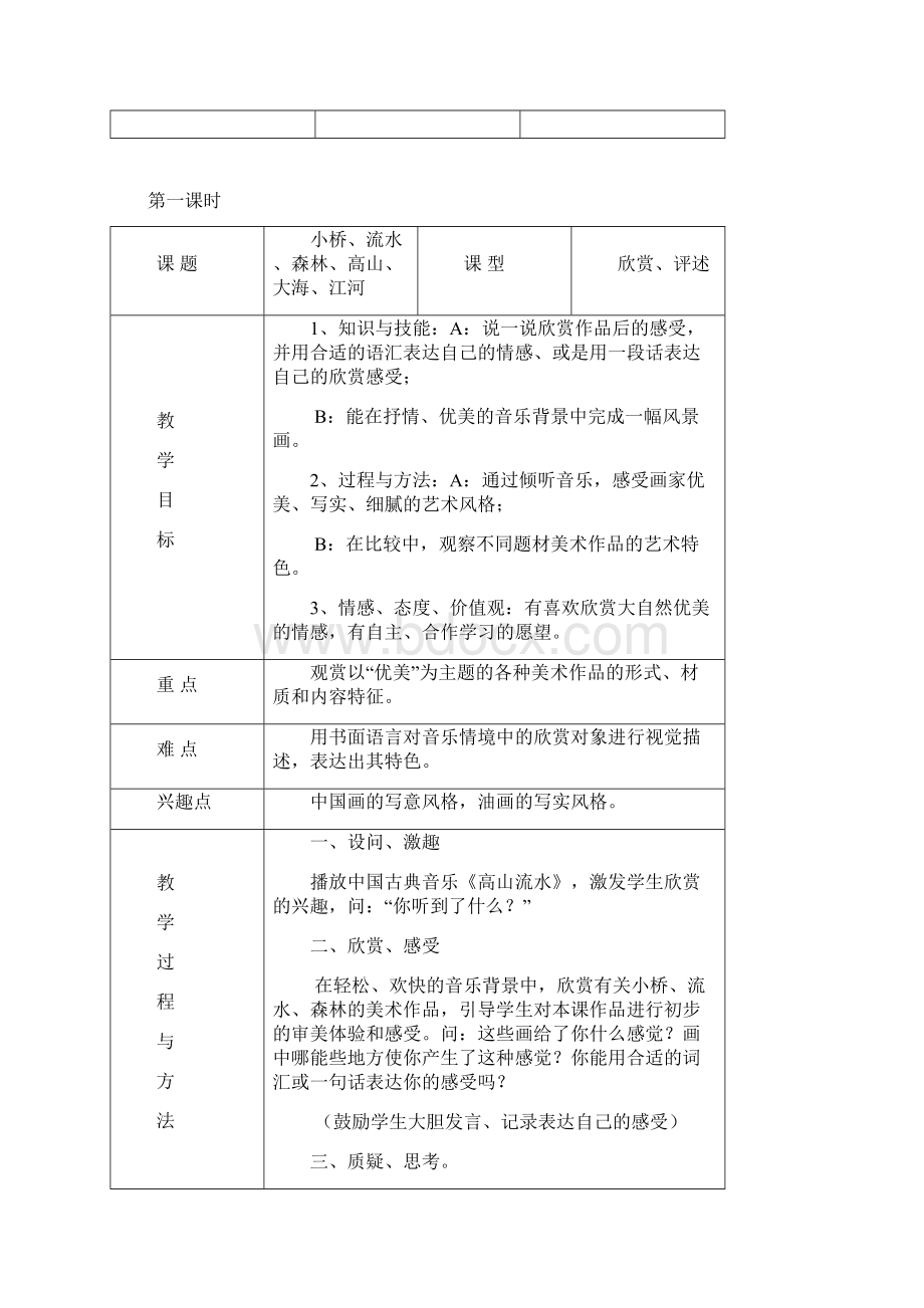 岭南版小学四年级下册美术教案2Word下载.docx_第2页