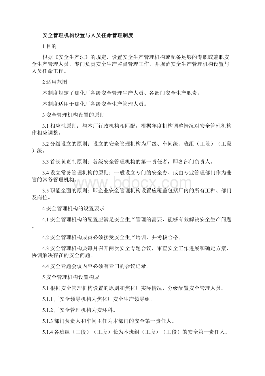 焦化厂安全管理制度汇编文档格式.docx_第2页