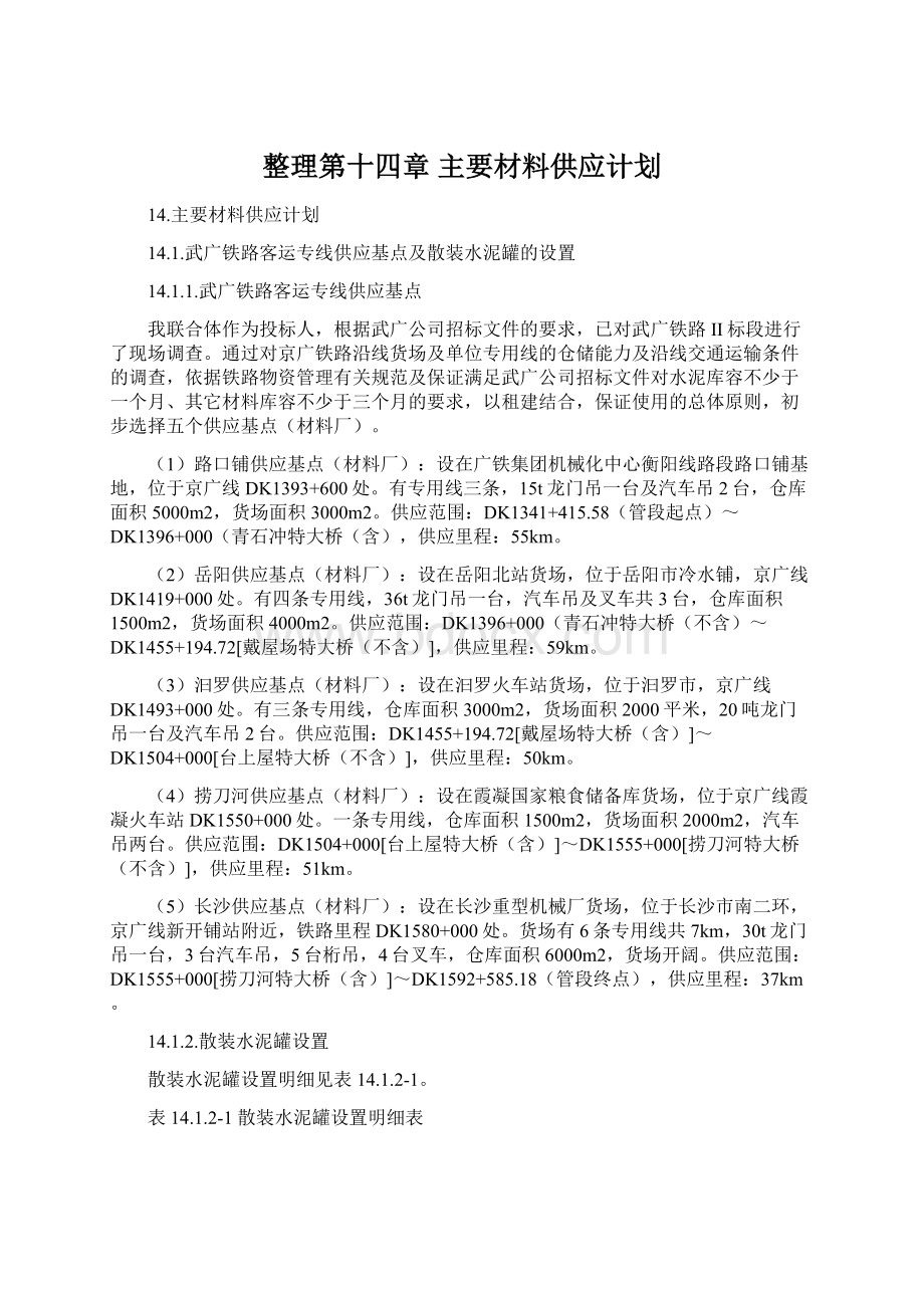 整理第十四章 主要材料供应计划文档格式.docx_第1页