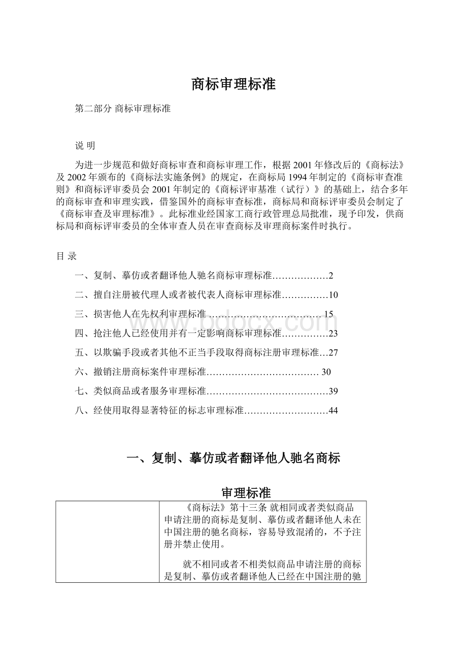 商标审理标准Word文件下载.docx