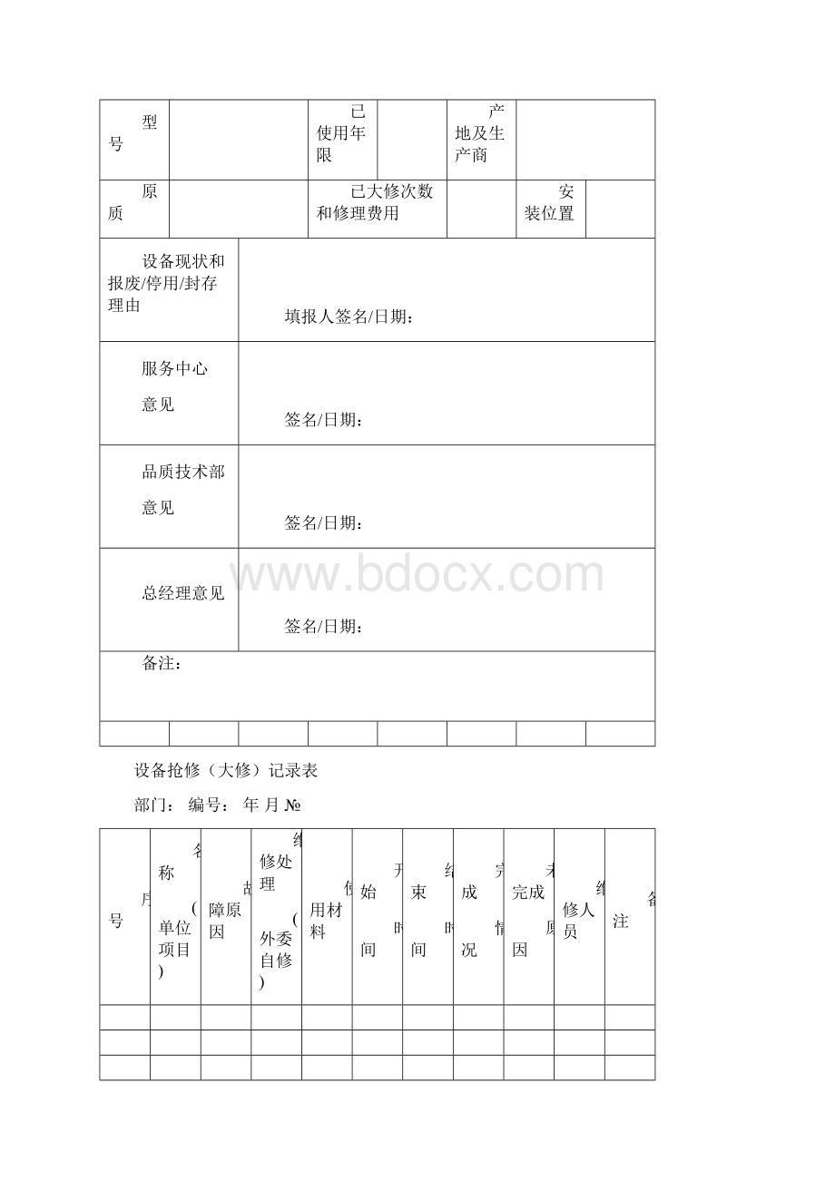 物业工程设备管理表格 2.docx_第3页