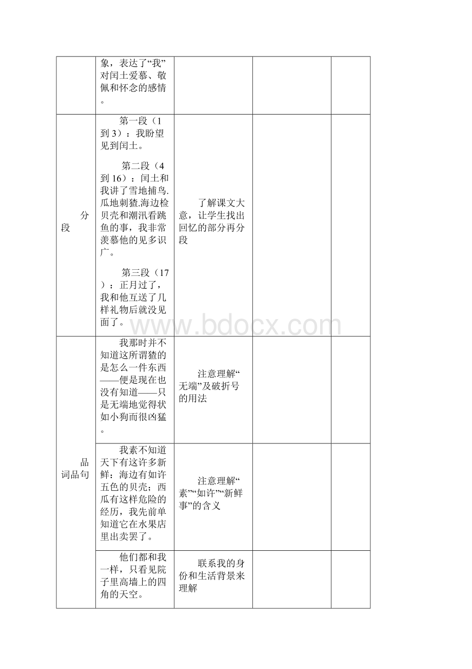 六年级语文上册第五单元单元备课.docx_第3页