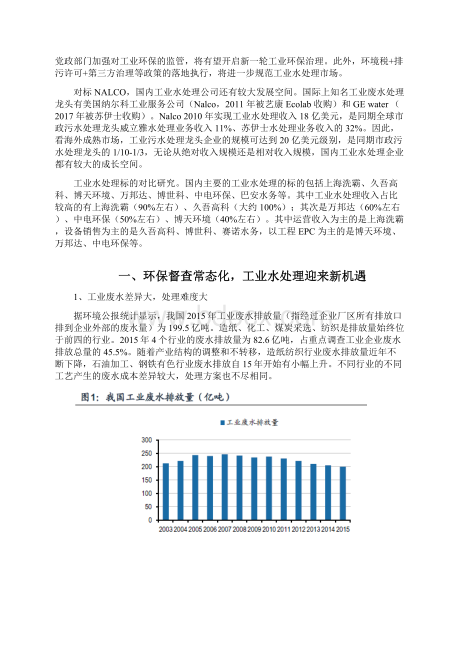 工业水处理行业分析报告.docx_第2页