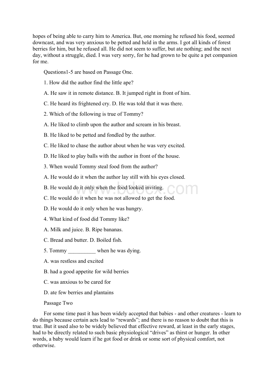 全国高等教育自学考试英语阅读二试题课程代码00596.docx_第2页