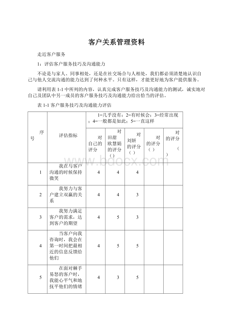 客户关系管理资料Word文档格式.docx