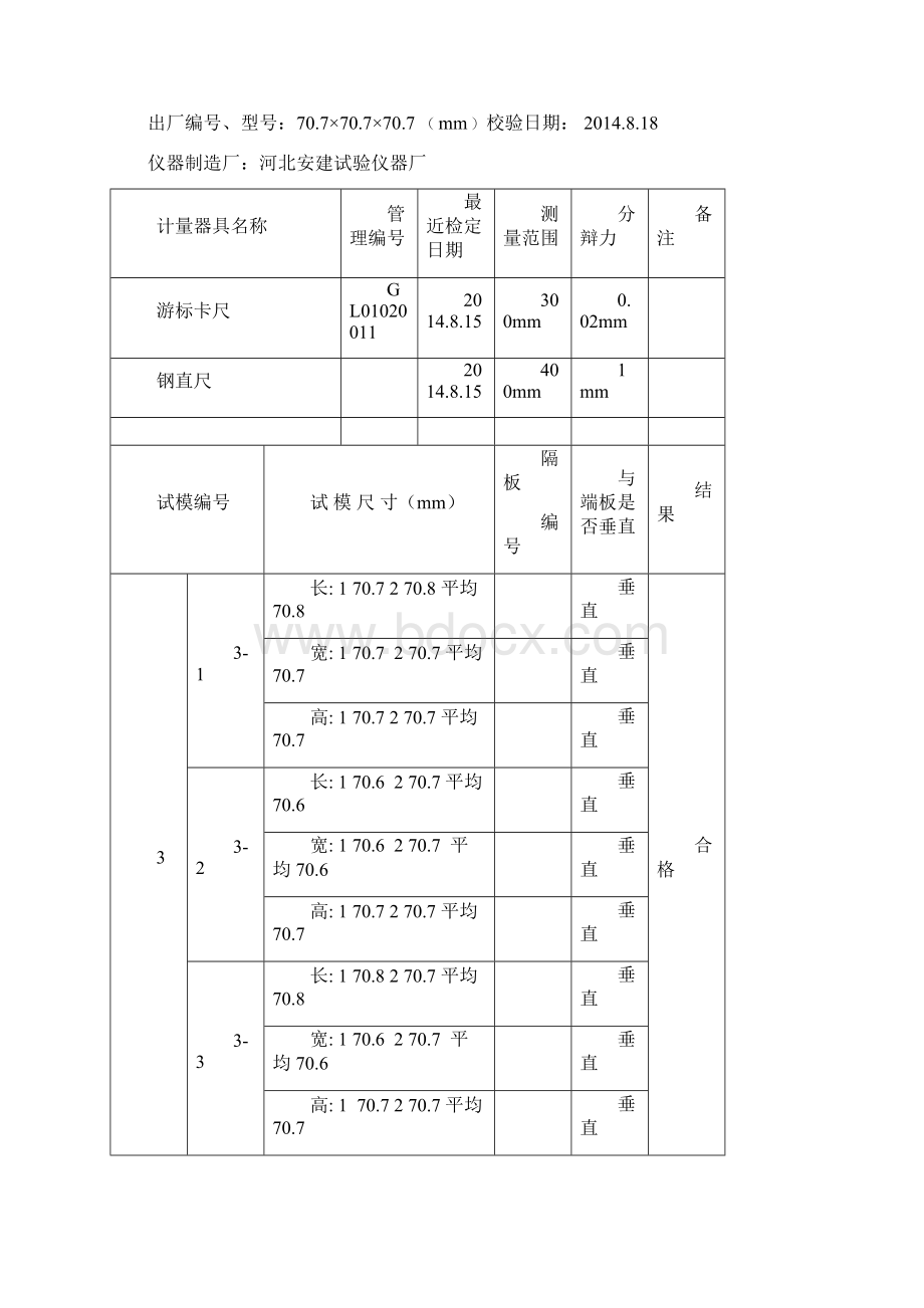 三联式砂浆试模校验记录解读.docx_第3页