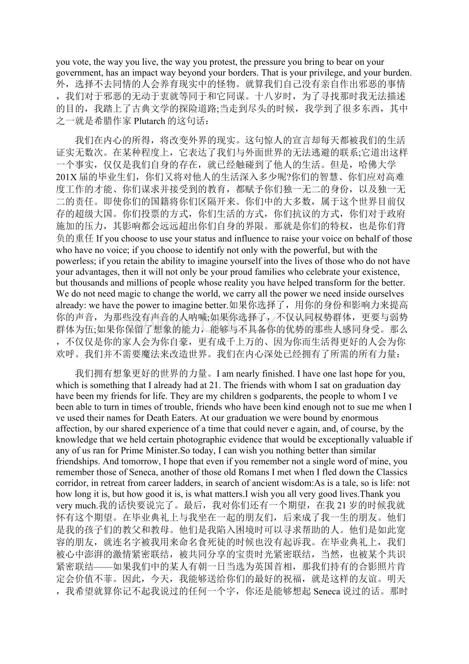 jk罗琳在哈佛毕业典礼演讲中英文.docx_第2页