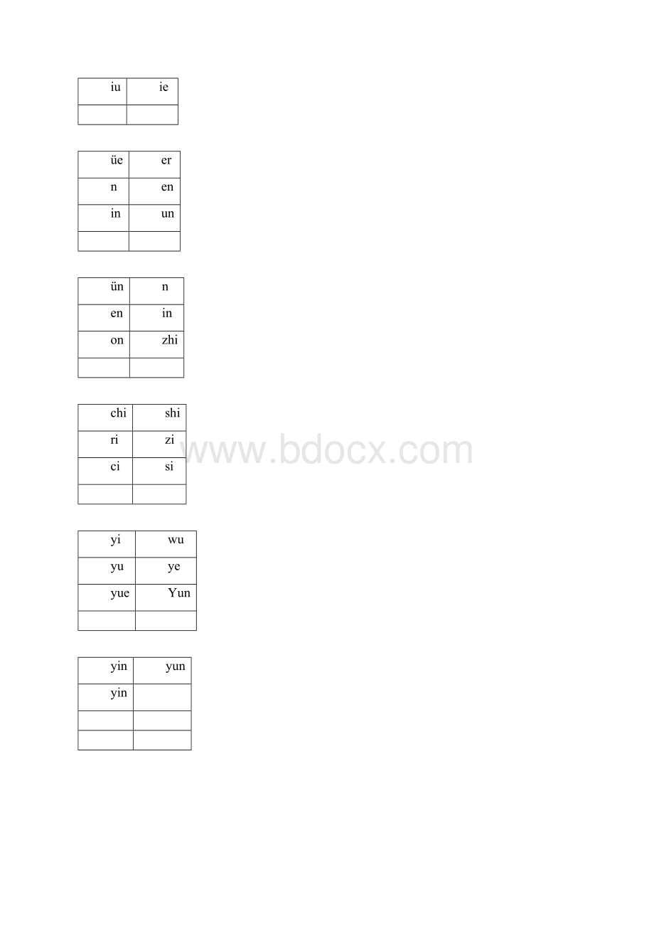 小学汉语拼音字母表卡片Word文档下载推荐.docx_第2页