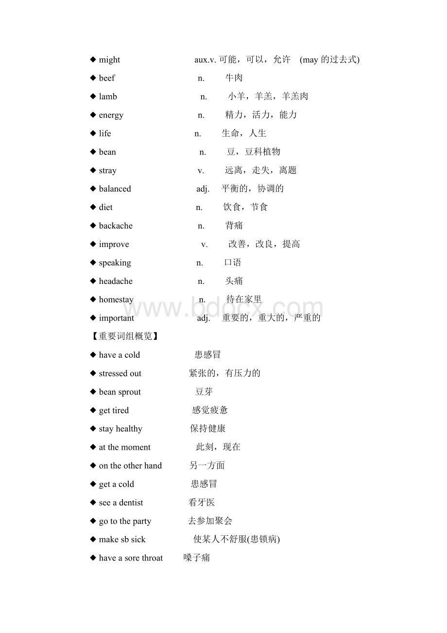 八年级英语Unit 2 Whats the matter 知识解析.docx_第2页