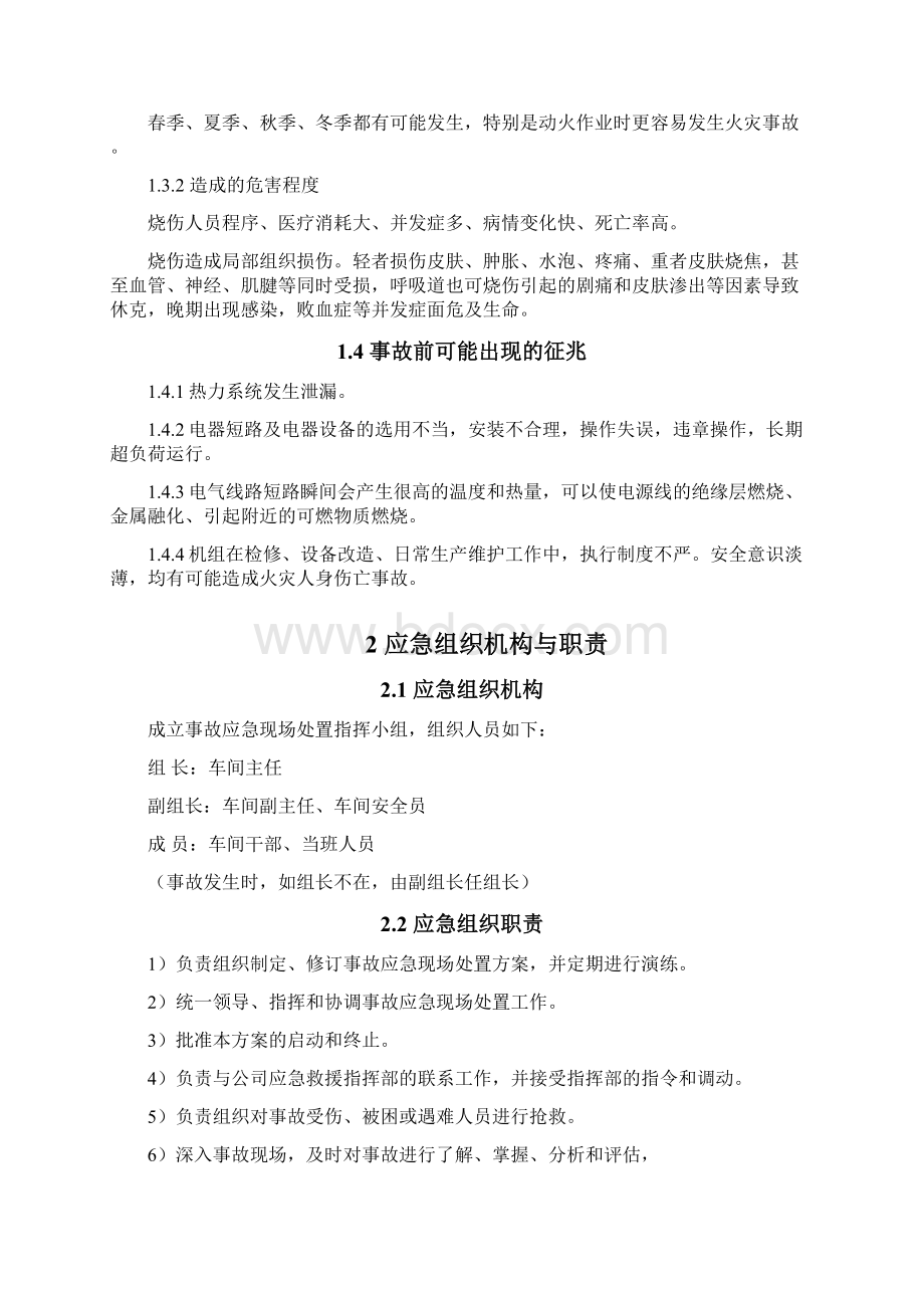 火灾伤亡事故现场处置方案.docx_第2页