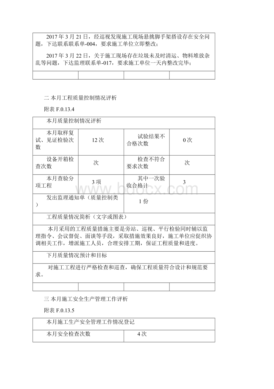 监理月报最新范本文档格式.docx_第3页