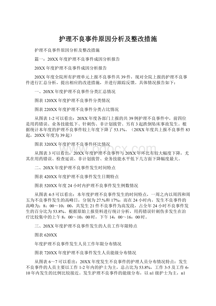 护理不良事件原因分析及整改措施Word格式文档下载.docx