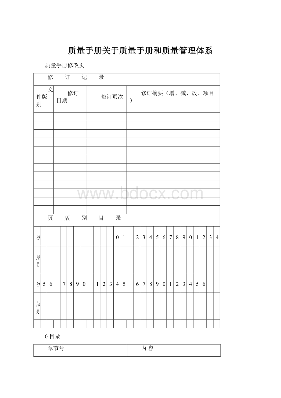 质量手册关于质量手册和质量管理体系Word文件下载.docx_第1页