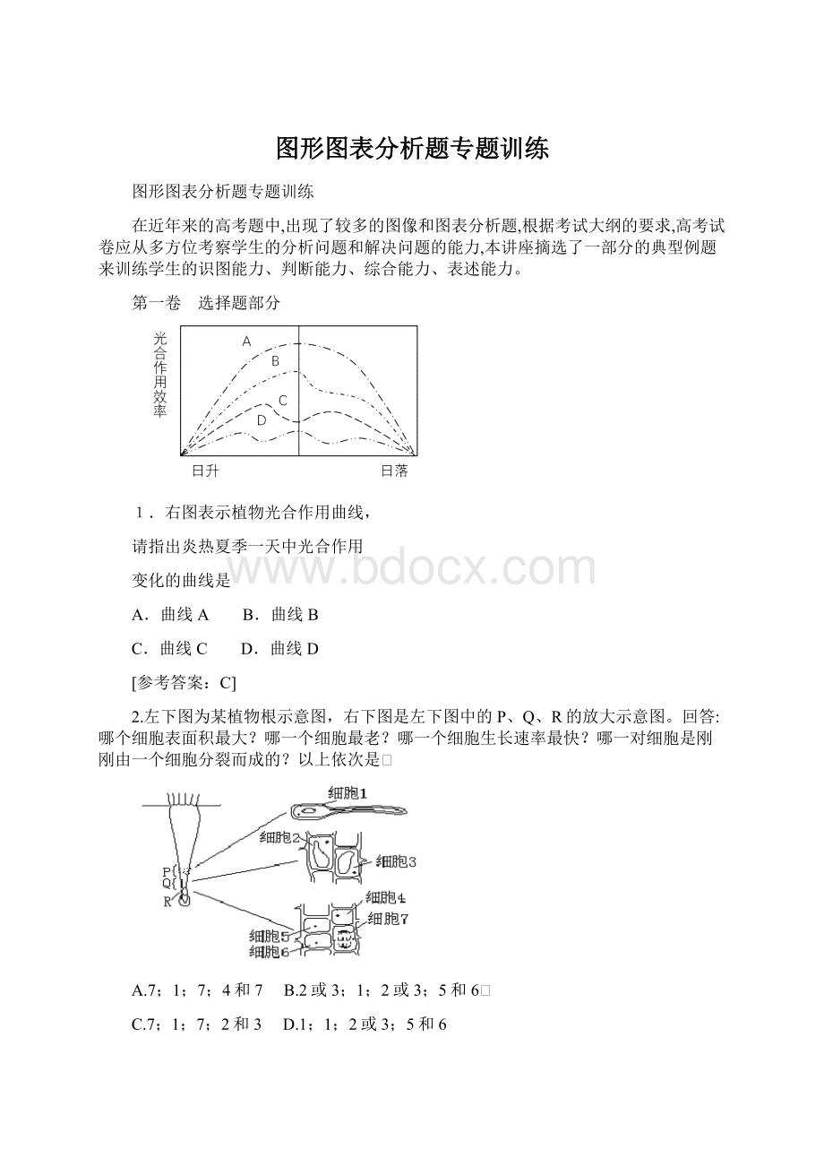 图形图表分析题专题训练Word文档下载推荐.docx