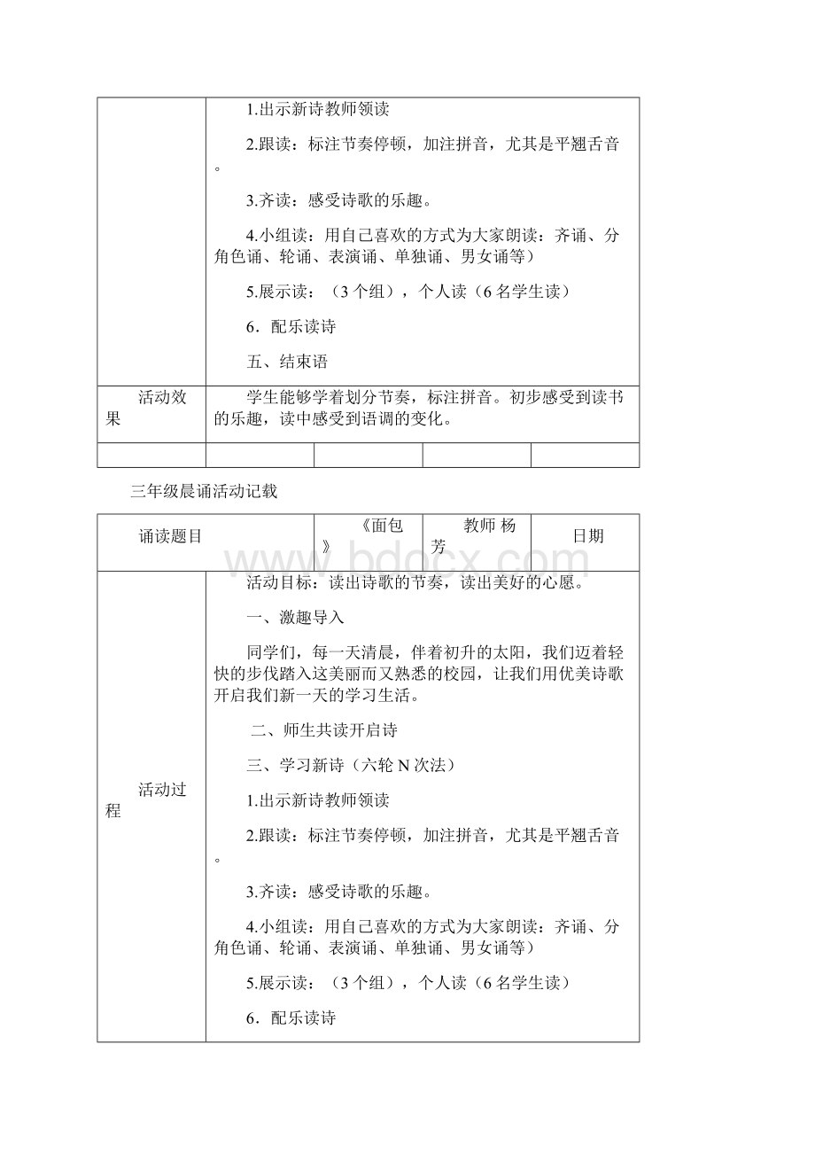 修文中心小学三年级晨诵记载.docx_第3页