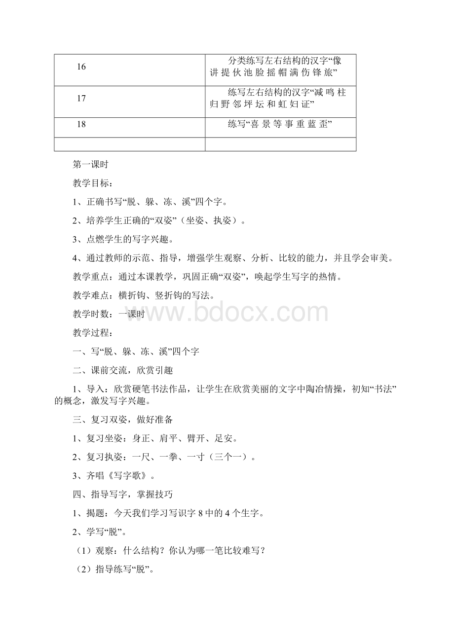 最新二年级下册语文写字教案Word格式文档下载.docx_第3页