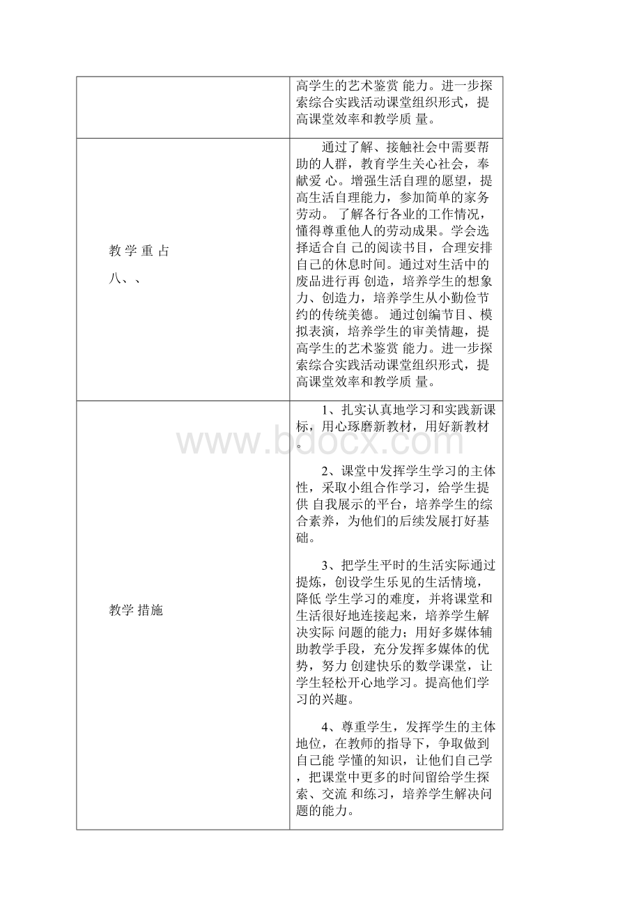 word完整版整理教科版小学四年级上册综合实践教案全册推荐文档.docx_第2页